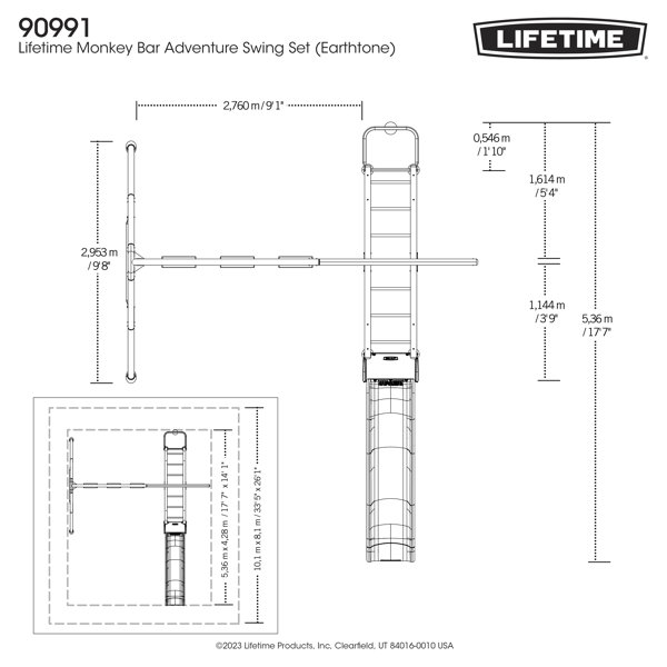 Lifetime monkey bar adventure swing deals set